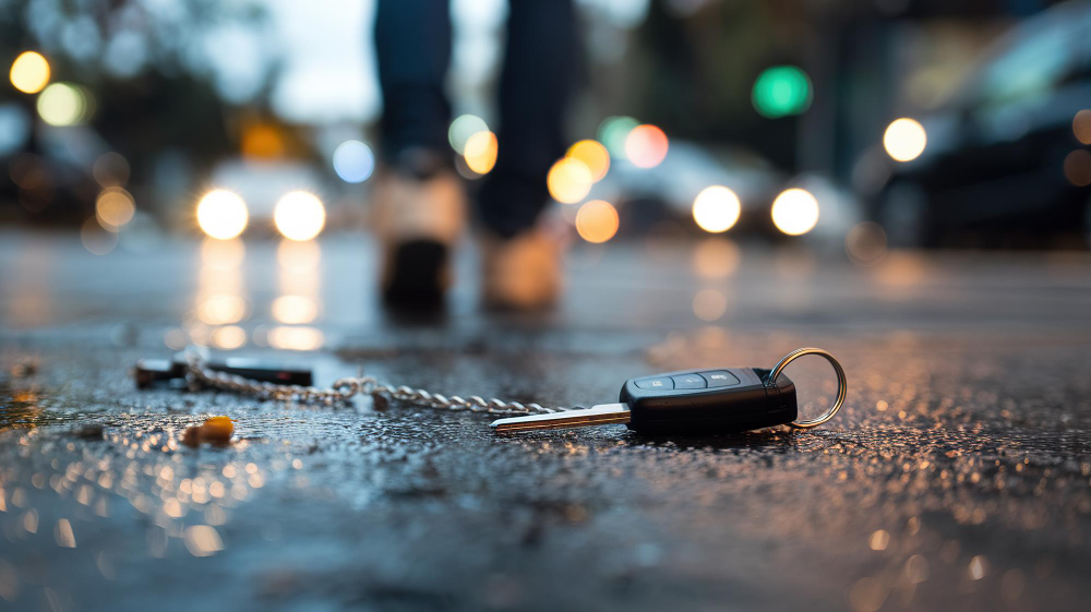 Autosleutel waterschade